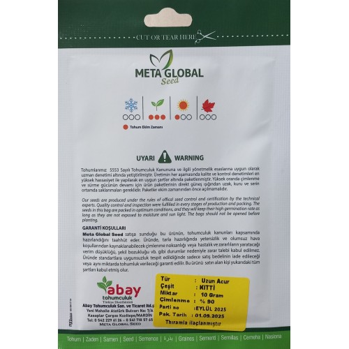 Meta Global Seed - Acur Uzun Kıtti 10 gr