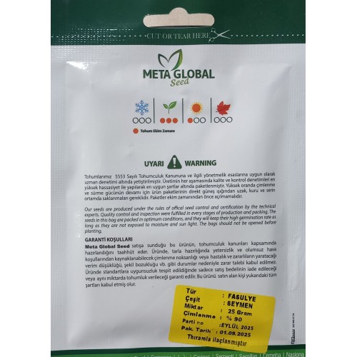 Meta Global Seed - Fasülye Seymen 25 gr