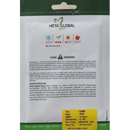 Meta Global Seed - Tere İnce 10 gr