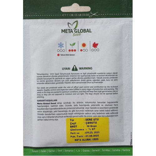 Meta Global Seed - Dereotu Çamotu 10 gr 