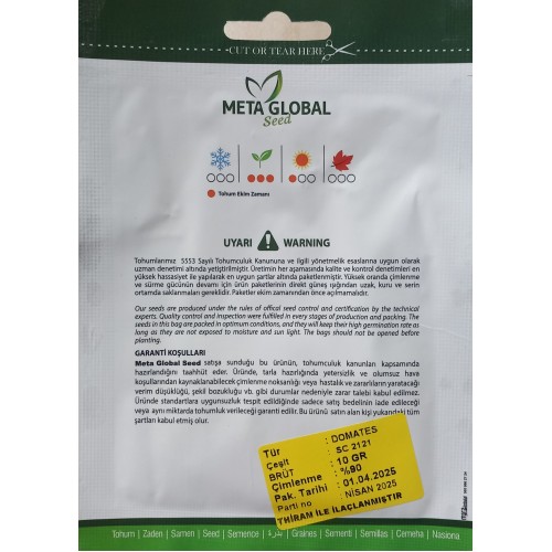 Meta Global Seed -  Domates Sc-2121 10 gr