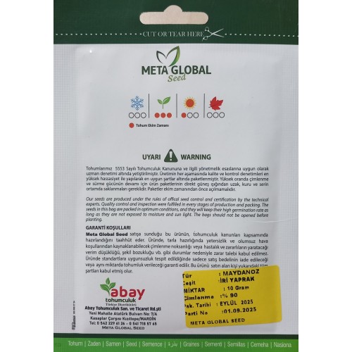 Meta Global Seed - Maydanoz İri Yaprak 10 gr