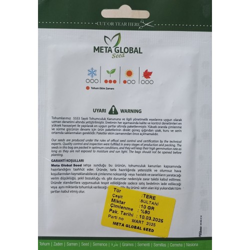 Meta Global Seed - Tere Sultani İnce 10 gr