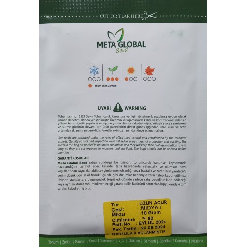 Meta Global Seed - Uzun Acur Midyat 10 gr