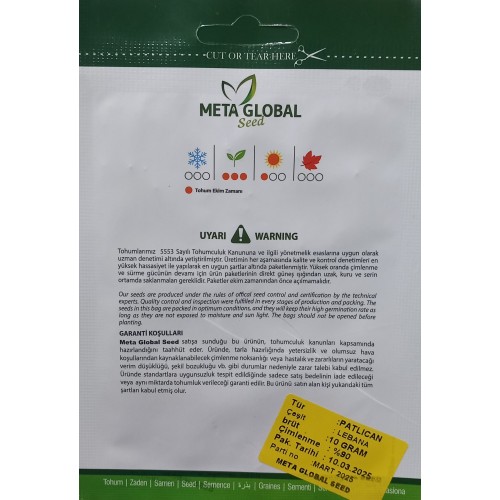 Meta Global Seed - Patlıcan  Lebana 10 gr