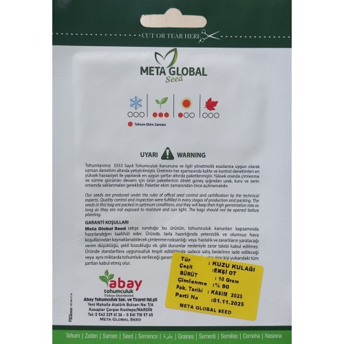 Meta Global Seed - Kuzukulağı Ekşiot 10 gr