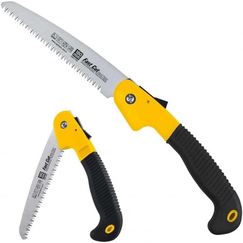 Katlanabilir Budama Testeresi – Bahçe ve Ağaç İşleri İçin Taşınabilir El Testeresİ, Kilit Mekanizmalı Bıçkı, Keskin Diş Yapılı Katlanabilir Bahçe Testeresi