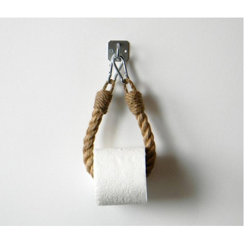 Havlu Tutucu Yüzük . Klasik Dekor Banyo için. Doğal Jüt Halat. Banyo veya Mutfak için havluluk