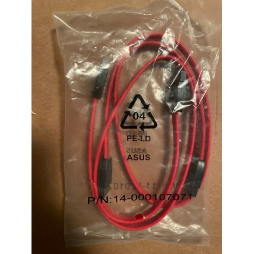 Sata Kablosu ASUS P/N 14-000107071 kırmızı 50 cm , pakette 2 adet Sata Kablosu ASUS P/N 14-000107071 kırmızı 50 cm , pakette 2 adet