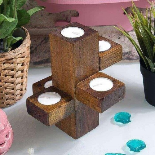 Dallı Ahşap Mumluk 5 mum Outlet Dallı Ahşap Mumluk 5 mum Outlet