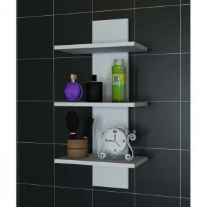 Mobilya Duvar Rafı 3 raflı - Banyo Mutfak için 