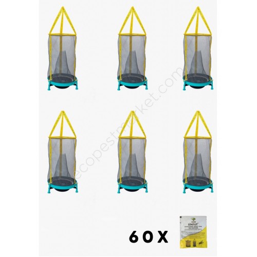 FLIES INN 6 ad Karasinek Tuzağı ve 60 adet 25 gr çekici yemdir.