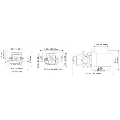 Akpınar - Zemzem Pompa Akülü Diafram Su pompası 12 v 3,1 lt