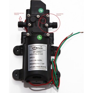 Akpınar - Zemzem Pompa Akülü Diafram Su pompası 12 v 3,1