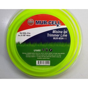 Mur-cell misina 6 köşe plastik ambalaj 4.0 mm 31 mt