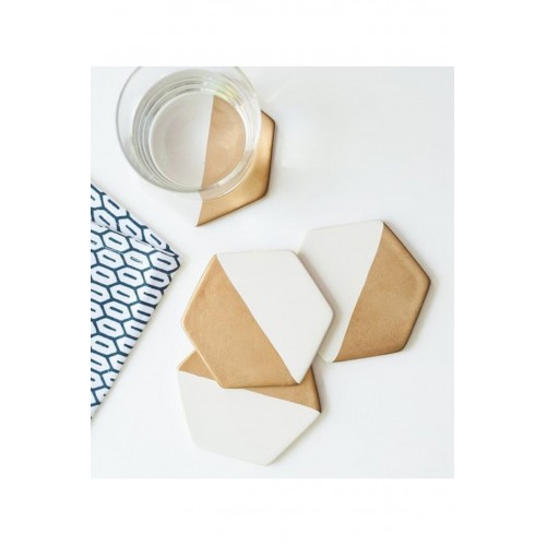 4'lü Beton Bardak Altlığı Veya Beton Mum Tabağı