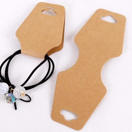 100 adet kolye kartı , küpe , kolye, tesbih, toka için  kraft kağıdı etiket kartı