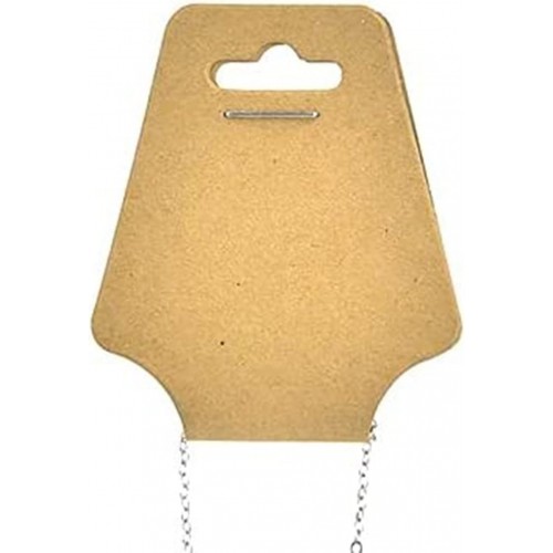 100 adet kolye kartı , küpe , kolye, tesbih, toka için  kraft kağıdı etiket kartı