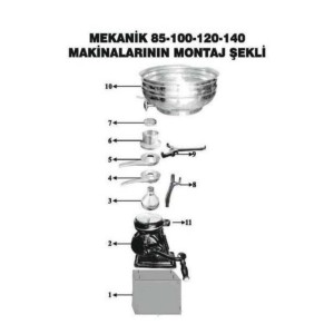Asya Zenit Süt Krema Makinası DE-140 elektrikli